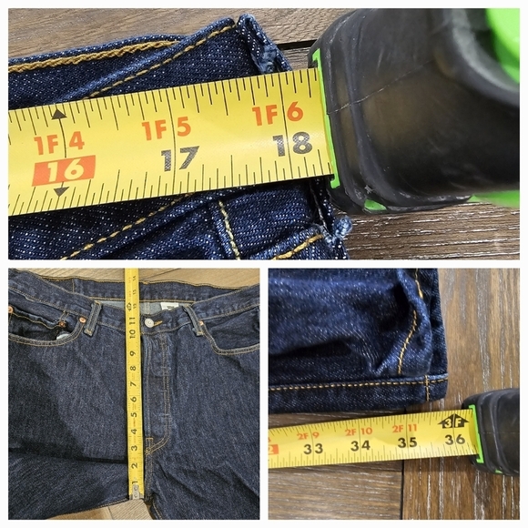 Men's 501 Levi's WPL 423 Button Fly Jeans Size 36x36 - Picture 16 of 16